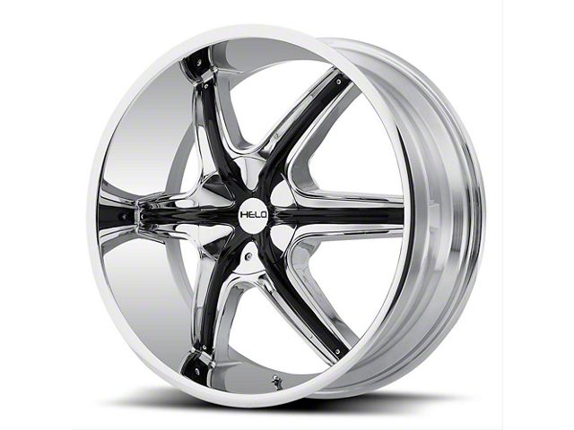 HELO HE891 Chrome with Gloss Black Accent 6-Lug Wheel; 22x9; 35mm Offset (07-14 Tahoe)