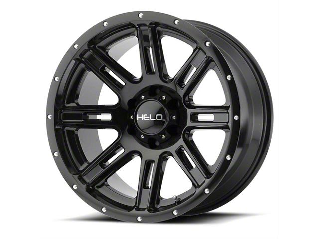 HELO HE900 Gloss Black 6-Lug Wheel; 18x9; 0mm Offset (07-14 Tahoe)