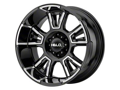 HELO HE914 Gloss Black Machined 6-Lug Wheel; 20x10; -18mm Offset (09-14 F-150)