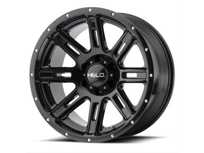 HELO HE900 Gloss Black 8-Lug Wheel; 20x9; 18mm Offset (11-16 F-350 Super Duty SRW)