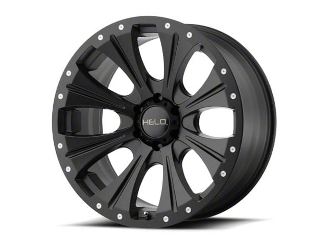 HELO HE901 Satin Black 8-Lug Wheel; 20x9; -12mm Offset (11-16 F-350 Super Duty SRW)