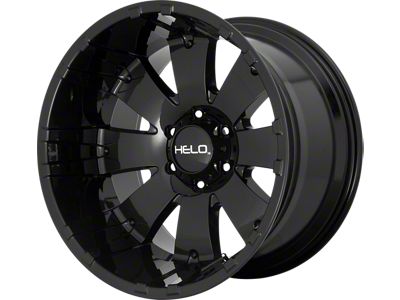 HELO HE917 Gloss Black Machined 8-Lug Wheel; 20x10; -18mm Offset (11-16 F-350 Super Duty SRW)