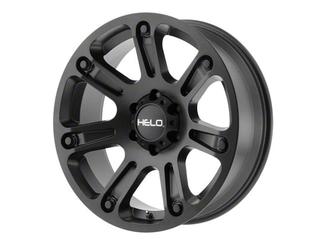 HELO HE904 Satin Black 6-Lug Wheel; 18x9; 0mm Offset (14-18 Silverado 1500)