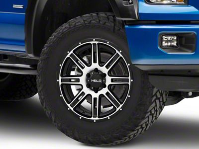 HELO HE900 Gloss Black Machined 6-Lug Wheel; 20x9; 18mm Offset (15-20 F-150)