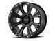 HELO HE901 Satin Black Dark Tint 6-Lug Wheel; 20x12; -44mm Offset (15-20 Yukon)