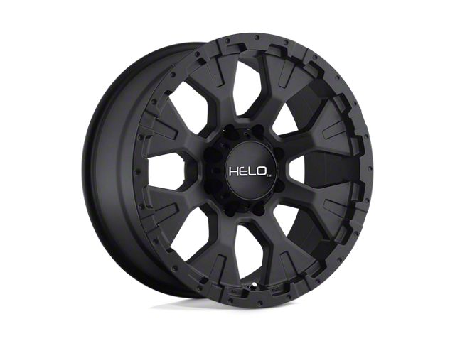 HELO F-250 Super Duty HE878 Satin Black 8-Lug Wheel; 18x9; -12mm Offset ...