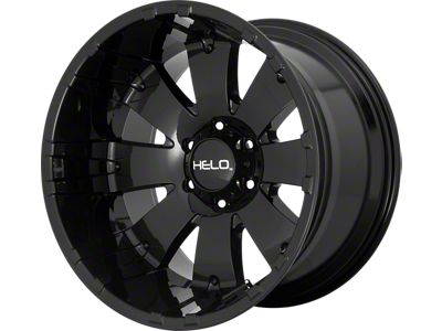 HELO HE917 Gloss Black Machined 8-Lug Wheel; 20x10; -18mm Offset (23-25 F-250 Super Duty)