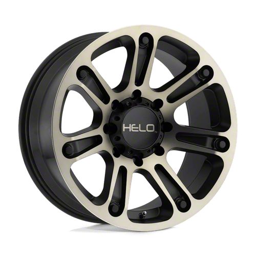 HELO F-250 Super Duty HE904 Satin Black Machined with Dark Tint 8-Lug ...