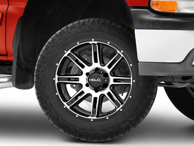 HELO HE900 Gloss Black Machined 6-Lug Wheel; 20x9; 0mm Offset (99-06 Silverado 1500)