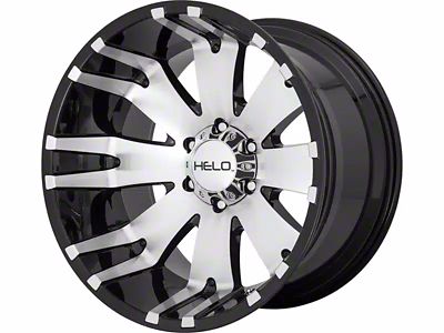 HELO HE917 Gloss Black Machined 6-Lug Wheel; 20x10; -18mm Offset (23-25 Canyon)