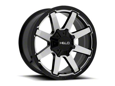 HELO HE909 Gloss Black Machined 6-Lug Wheel; 18x9; 0mm Offset (21-25 F-150)