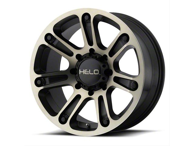 HELO F-250 Super Duty HE904 Satin Black Machined with Dark Tint 8-Lug ...