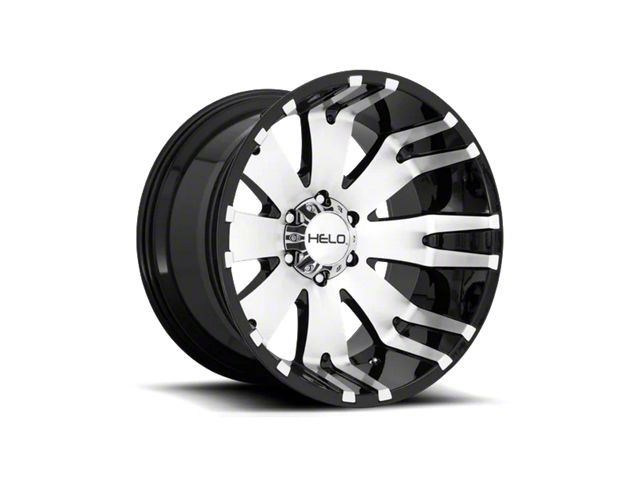 HELO F-250 Super Duty HE917 Gloss Black Machined 8-Lug Wheel; 20x9; 0mm ...
