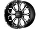 HELO HE879 Gloss Black Machined and Milled 6-Lug Wheel; 20x9; 18mm Offset (19-23 Ranger)