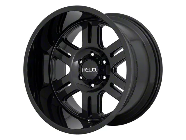 HELO HE916 Gloss Black 6-Lug Wheel; 18x9; 0mm Offset (19-24 Sierra 1500)