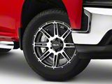 HELO HE900 Gloss Black Machined 6-Lug Wheel; 20x9; 0mm Offset (19-25 Silverado 1500)