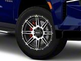 HELO HE900 Gloss Black Machined 6-Lug Wheel; 20x9; 0mm Offset (21-26 Tahoe)