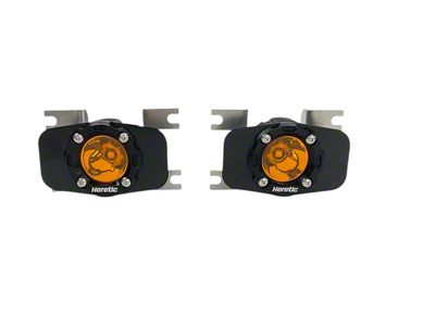 Heretic Studios LED Fog Light Kit; Amber Lens; Flood Beam (23-25 F-250 Super Duty, Excluding XL & XLT)