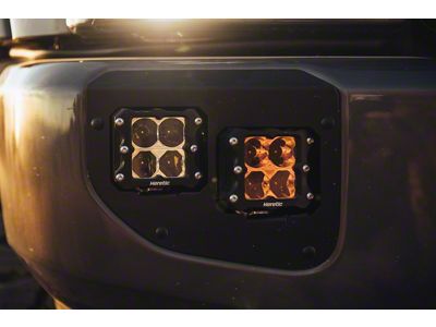 Heretic Studios LED Fog Light Kit; Combo Beam; Amber Lens (20-22 F-350 Super Duty)