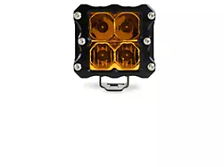 Heretic Studios 4-Inch Amber LED Pod Light; Spot Beam (Universal; Some Adaptation May Be Required)