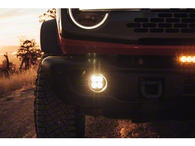 Heretic Studios Series 6 LED Fog Light Kit; Flood Beam; Clear Lens (19-23 Ranger)