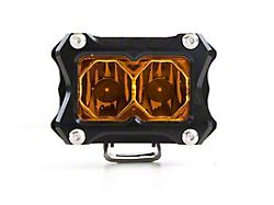 Heretic Studios 2-Inch Amber LED Pod Light; Flood Beam (Universal; Some Adaptation May Be Required)