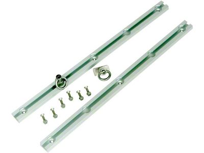 Slide-N-Lock Tie Down System; 68-Inches Long; Clear Anodized (Universal; Some Adaptation May Be Required)