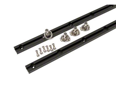 Slide-N-Lock Tie Down System; 22-Inches Long; Black Anodized (Universal; Some Adaptation May Be Required)