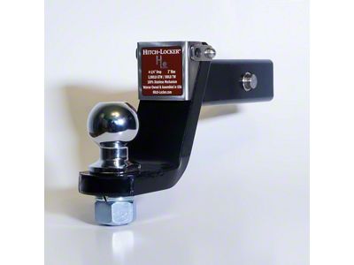 Hitch-Locker LockJaw 2-Inch Receiver Hitch Ball Mount with 2-5/16-Inch Ball; 4-1/4-Inch Drop/3-Inch Rise (Universal; Some Adaptation May Be Required)