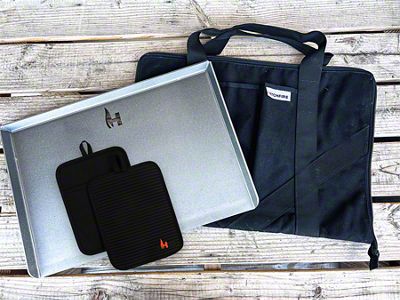 HitchFire Flat Top Griddle with Carrying Case and Gloves