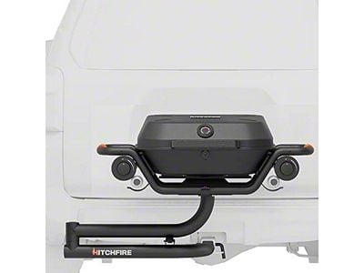 HitchFire Forge 15 Propane Hitch Mounted Grill; Driver Side Swing (Universal; Some Adaptation May Be Required)