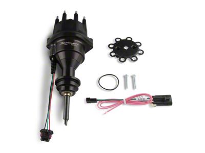 Holley EFI Chrysler 318/360 Hyperspark Distributor; Black (89-03 5.2L, 5.9L Dakota)