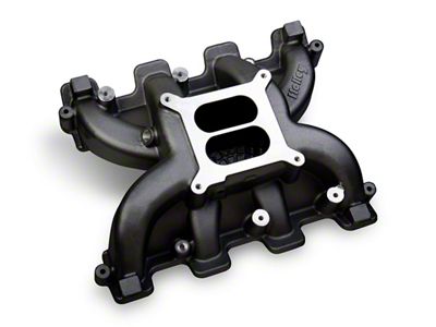 Holley GM LS3/L92 Dual Plane Carbureted Intake Manifold; Black (2008 6.2L Tahoe)