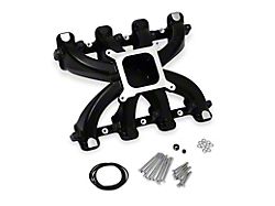 Holley GM LS3/L92 Single Plane Carbureted Intake Manifold; Black (07-08 6.2L Sierra 1500 Denali)