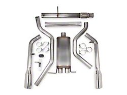 Hooker BlackHeart Dual Exhaust System with Polished Tips; Rear Exit (09-18 4.8L Sierra 1500)
