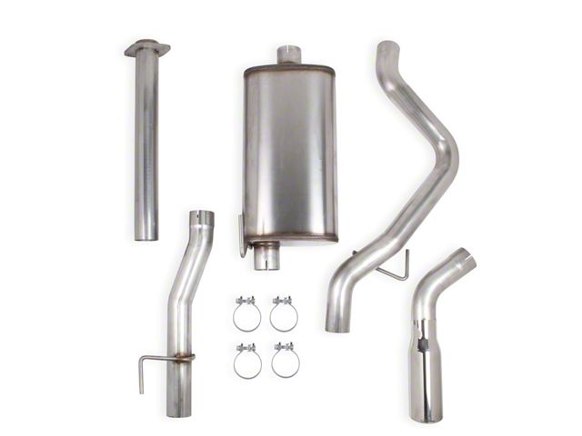 Hooker BlackHeart Single Exhaust System with Polished Tip; Side Exit (11-14 5.0L F-150)