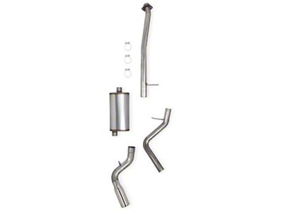 Hooker BlackHeart Single Exhaust System with Polished Tip; Side Exit (04-06 5.3L Silverado 1500)