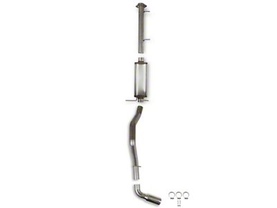 Hooker BlackHeart Single Exhaust System with Polished Tip; Side Exit (15-19 6.0L Silverado 2500 HD Double Cab w/ 6.50-Foot Standard Box)