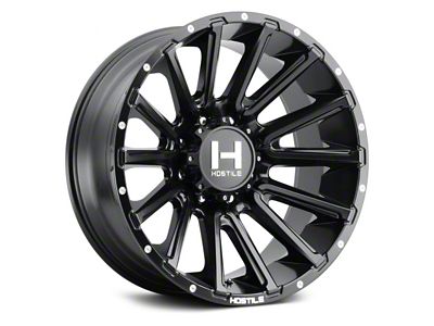 Hostile Typhoon Asphalt 8-Lug Wheel; 22x10; -25mm Offset (01-06 Silverado 2500 HD)