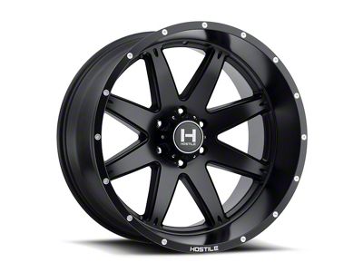 Hostile Alpha Asphalt 8-Lug Wheel; 24x14; -76mm Offset (03-09 RAM 2500)