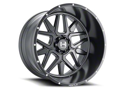 Hostile Diablo Asphalt 8-Lug Wheel; 24x12; -44mm Offset (03-09 RAM 2500)