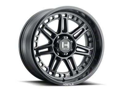 Hostile Lunatic Asphalt 8-Lug Wheel; 24x14; -76mm Offset (03-09 RAM 2500)