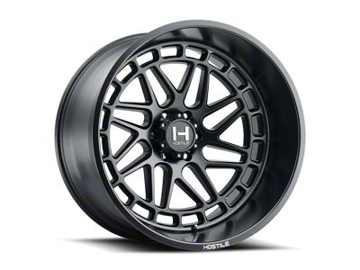 Hostile Reaper Asphalt 8-Lug Wheel; 24x14; -76mm Offset (03-09 RAM 2500)