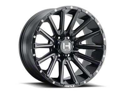 Hostile Typhoon Asphalt 8-Lug Wheel; 22x10; -25mm Offset (11-14 Silverado 2500 HD)