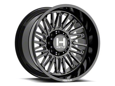 Hostile Rampage Asphalt 8-Lug Wheel; 20x10; -19mm Offset (11-14 Silverado 3500 HD SRW)