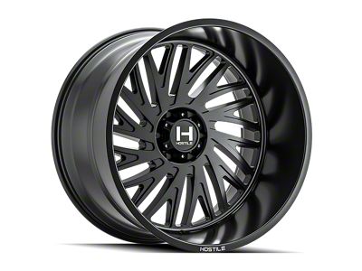 Hostile Syclone Asphalt 8-Lug Wheel; 22x10; -25mm Offset (11-14 Silverado 3500 HD SRW)