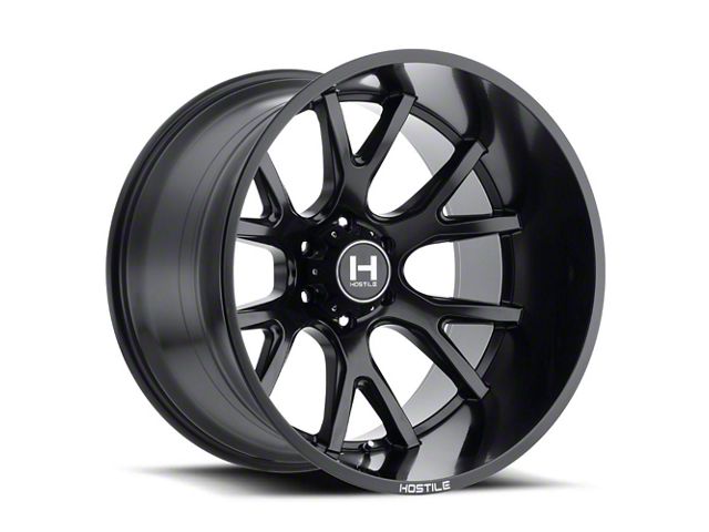 Hostile Rage Asphalt 6-Lug Wheel; 24x14; -76mm Offset (07-14 Tahoe)