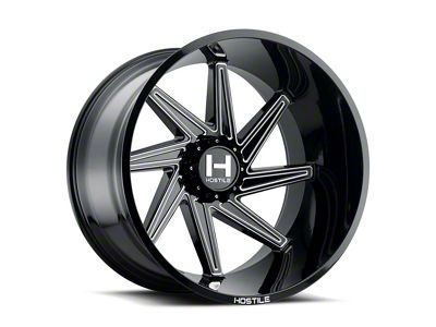 Hostile Dagr Blade Cut 8-Lug Wheel; Right Directional; 24x12; -44mm Offset (08-10 F-250 Super Duty)