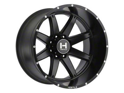 Hostile Alpha Asphalt 8-Lug Wheel; 22x12; -44mm Offset (08-10 F-350 Super Duty SRW)