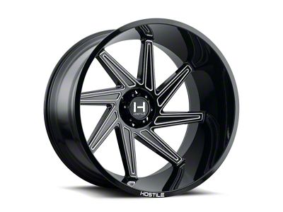 Hostile Dagr Blade Cut 6-Lug Wheel; Left Directional; 22x12; -44mm Offset (09-14 F-150)